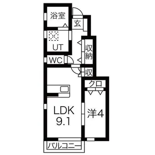 La Vita BrillanteII【1階】の間取り