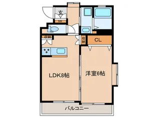 アヴェニュー武【4階】の間取り