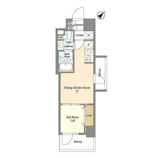 コンフォリア・リヴ碑文谷二丁目【2階】の間取り