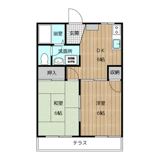 フレグランス美和【1階】の間取り