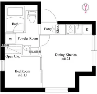 エスポワール門前仲町【3階】の間取り