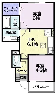 エーデルハイム A【1階】の間取り