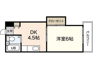 レジデンス楠木【3階】の間取り