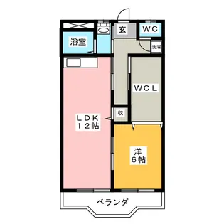 グラッツ アモーレ大垣【4階】の間取り