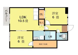 レジデンス内海II【1階】の間取り