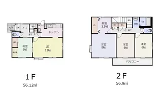 東京都八王子市めじろ台3【一戸建】の間取り