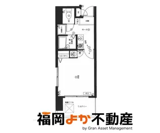 ピュアドームプレシオ博多【4階】の間取り