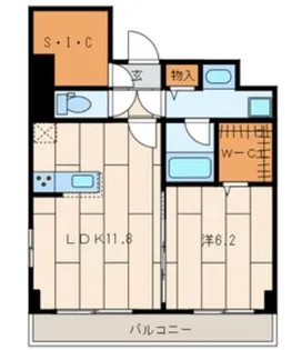 グランテラス業平【4階】の間取り