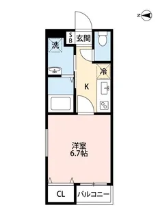 HUDO琴平本町【2階】の間取り