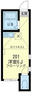 ユナイト宮前メーテルリンクの杜【2階】の間取り
