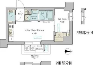 Brilliaist武蔵小杉【2階】の間取り