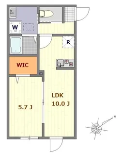 マーレ氷川台【1階】の間取り