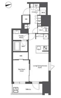 コンフォリア東陽町【15階】の間取り