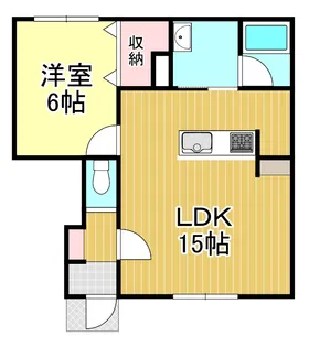 メゾン・ド・マリンIIIA【1階】の間取り