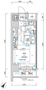 スパシエウインド横浜【7階】の間取り