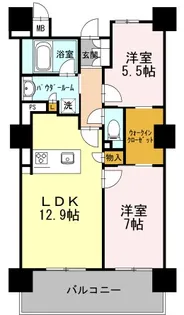 ロイヤルパークスERささしま SOUTH【13階】の間取り