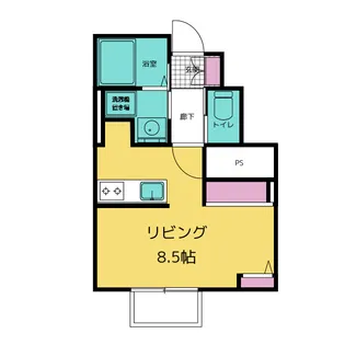 セゾン街角【1階】の間取り