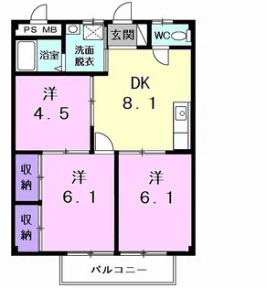 BELL CITY A【1階】の間取り