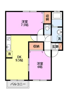 パルテール A【2階】の間取り