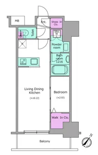 アーバネックス日本橋茅場町【10階】の間取り