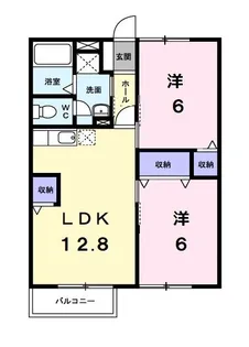 セレソ B棟【2階】の間取り
