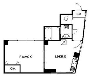 塩見ビル【4階】の間取り