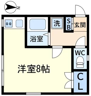ハイツ中関【3階】の間取り