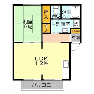 コナハイムA棟【2階】の間取り