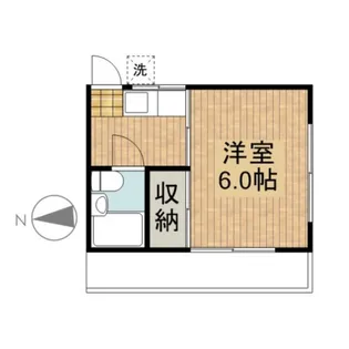 栄コーポ峰岡【1階】の間取り