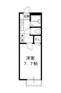 ウイスティリア高洲【1階】の間取り
