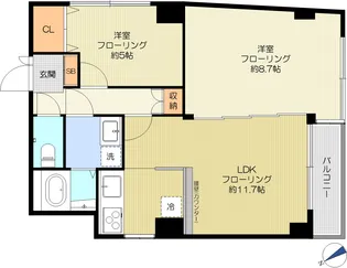 YOKE・V【5階】の間取り