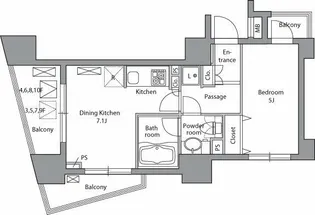 レジディア神田岩本町【4階】の間取り