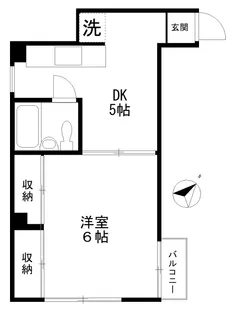 荒井ビル【女性限定】【3階】の間取り