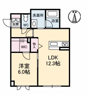 テラ高柳II【1階】の間取り