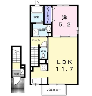 カーサ・セレーノ【2階】の間取り