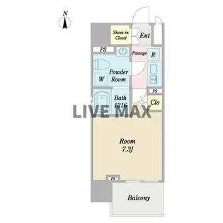 プライマル西大島小名木川【3階】の間取り