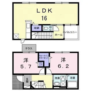 パッサーレ五番館【1階】の間取り