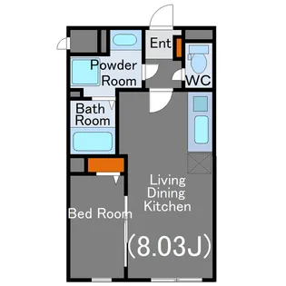 アグレシオ品川大井【2階】の間取り