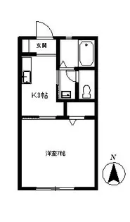 バリュージュファインA棟【1階】の間取り