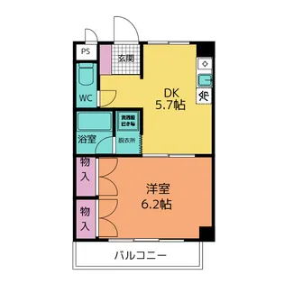 グランディ フローラ【4階】の間取り