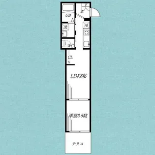 フローレンスベリー湘南台【1階】の間取り