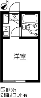 ジョイフル三ツ沢B棟【2階】の間取り