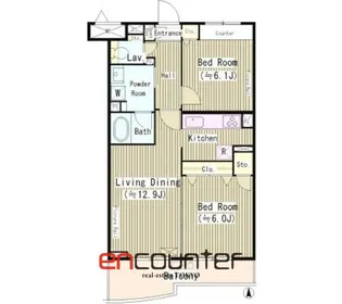 グリーンテラス久が原【3階】の間取り