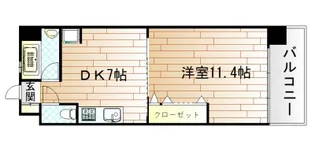 コンプレート古船場【6階】の間取り