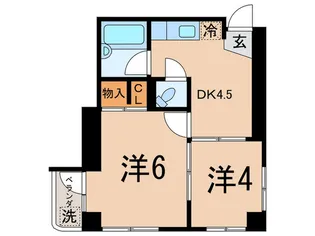 コーポサンライズ【2階】の間取り