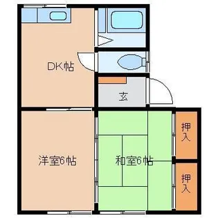アパートメンツ吉松 D【1階】の間取り