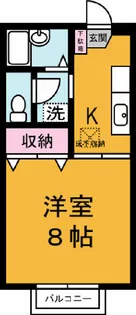 セジュール春日【1階】の間取り
