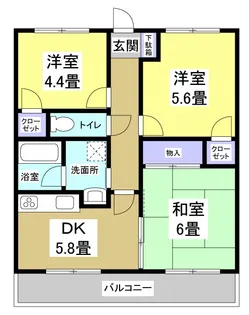 フロントヒルズIII【1階】の間取り