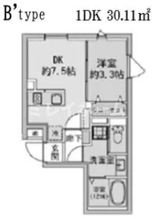 ファブリック蒲田ウエストレジデンス【5階】の間取り