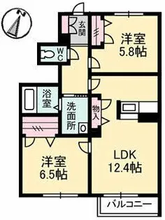 WINDSOR II【1階】の間取り
